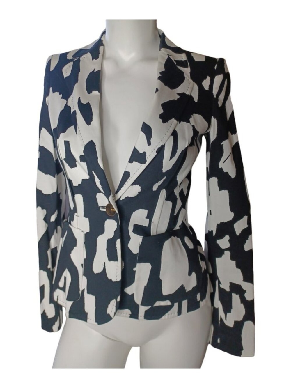 Escada Pant Suit Animal Print 32